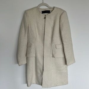 Zara cream coat